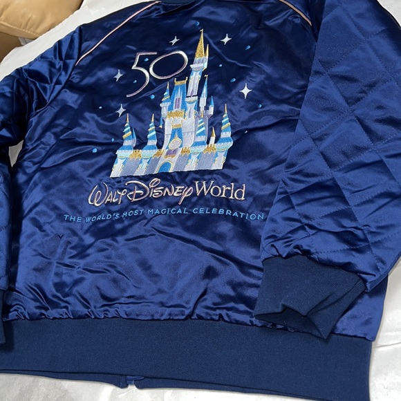 UNISEX Disney Parks Mickey Mouse 50th Anniversary Collection Bomber Jacket - Picture 9 of 14